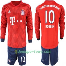 Koszulka Bayern Monachium Robben 10 Dziecięcy Domowe Koszulki Piłkarskie 2018-2019 Długi Rękaw